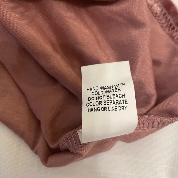 Honey Punch Crushed Velvet Top with Frayed Lace and Adjustable Straps, size S - Picture 9 of 11